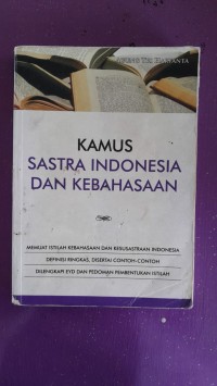 kamus sastra Indonesia dan kebahasaan