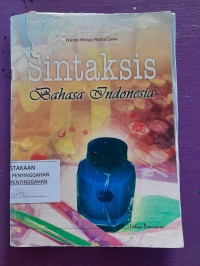 sintaksis bahasa indonesia