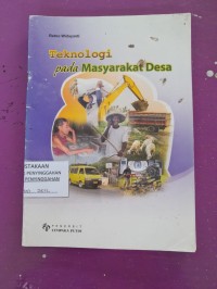 Teknologi Pada Masyarakat Desa